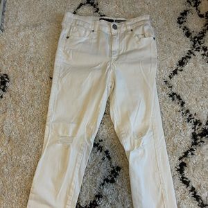 Aeropostale High waisted ripped white jeggings (never worn)